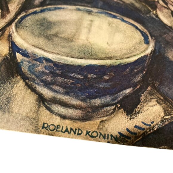 Roeland Koning Listed Artist Magnolia Flower Still Life Print - Picture 4 of 8